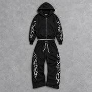 BAD INTENT: BLACK THORN SWEATSUIT