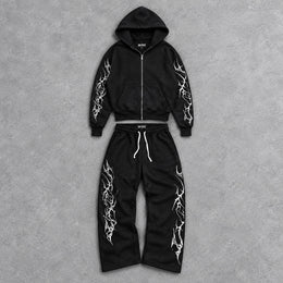 BAD INTENT: BLACK THORN SWEATSUIT